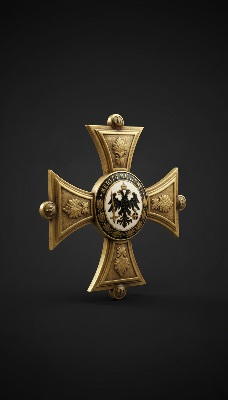 Austro-Hungarian Gilded Military Cross